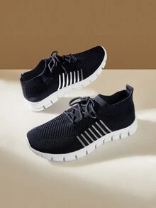 CUCCOO EASI 女士舒适、轻便、透气的日常休闲运动鞋 - 藏蓝色 - 查看 6