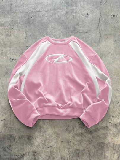 AXEPEAK 男士宽松针织长袖套头衫，秋冬