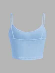 SHEIN EZwear 3件女士短版貼身休閒背心，夏季 - 彩色 - 查看 9