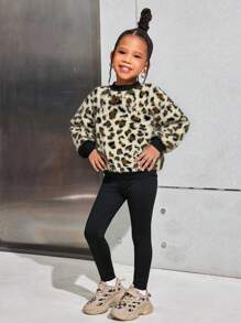 Conjunto informal de niña con parte superior de punto con estampado de corazón y pantalones de punto de unicolor, conjunto de atuendos de vuelta al colegio para mujeres y niñas, conjuntos de ropa para niñas pequeñas, conjuntos de ropa de otoño para niñas pequeñas