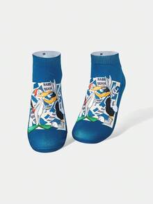LOONEY TUNES X SHEIN 1 Pair Cute Cartoon Rabbit Pattern Ankle Socks - Multicolor - View 4