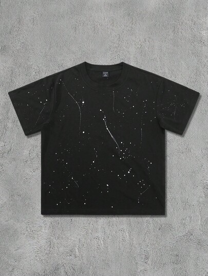 Street Life Camisetas casuales de verano para hombres de ajuste holgado y versátil, de cuello redondo y manga corta