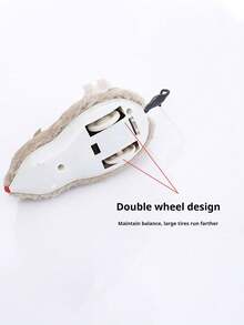 PETSIN 1 件毛绒弹簧老鼠，逗猫链老鼠玩具，跑老鼠，自娱自乐猫玩具，猫玩具，宠物玩具 - 彩色 - 查看 6