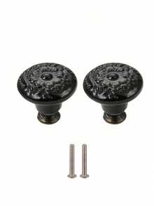 10 件抽屉把手，极具吸引力的橱柜旋钮拉手简约手柄，不锈钢陶瓷厨柜复古把手，橱柜浴室现代门把手，厨房创意抽屉家具五金 - 彩色 - 查看 20