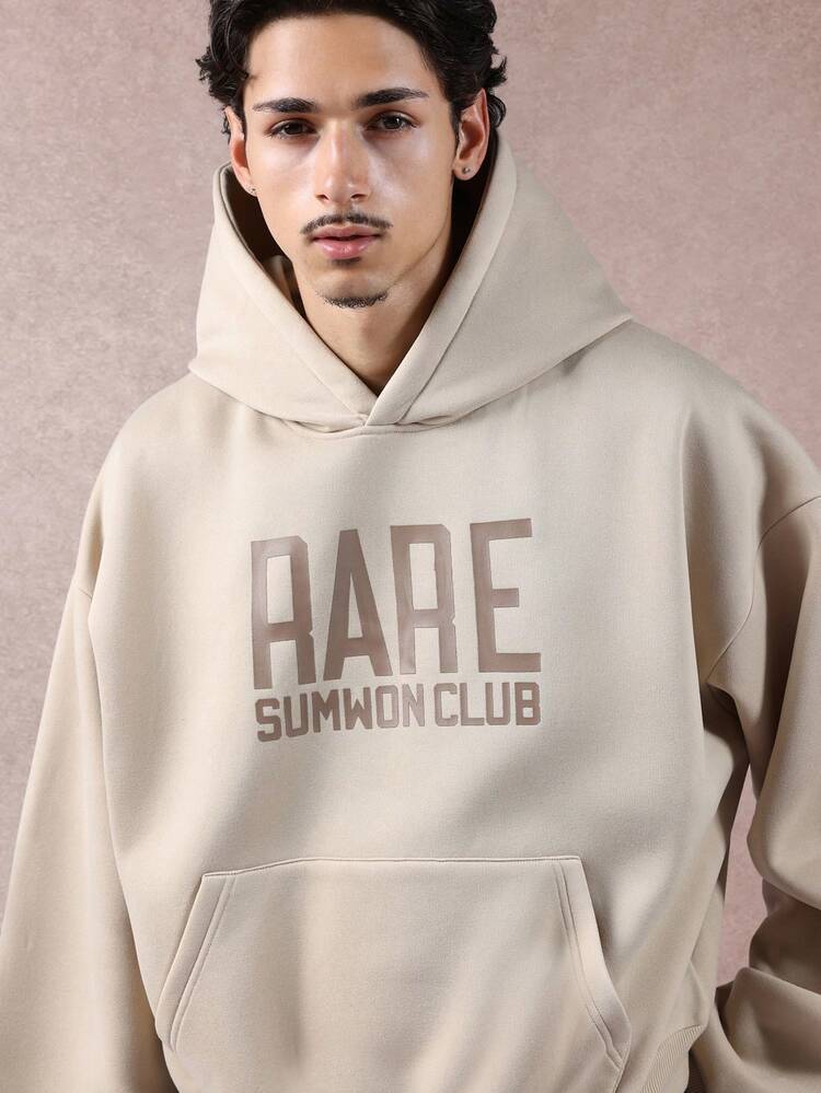 Oversized Pullover Hoodie With Centre Pocket