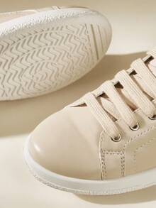 CUCCOO EASI 女士休闲百搭杏色系带运动鞋 - 杏色 - 查看 5