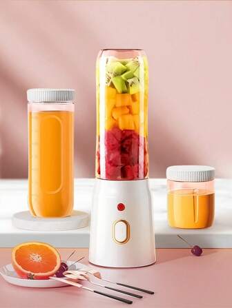 1 件榨汁机便携式小型充电榨汁杯家用多功能榨汁机便携式充电式小型榨汁杯榨汁杯电动水果榨汁机搅拌机果汁搅拌器迷你无线便携式 Shakesphere 带 2 个杯子适合家庭旅行