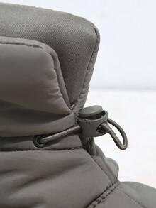 SHUZIA Drawstring Detail Padded Ankle Boots