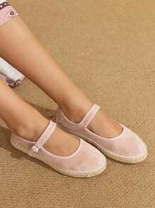 Styleloop Giày dệt đế bằng cho nữ, phong cách Bohemian cho trang phục du lịch - Hồng - Xem 6