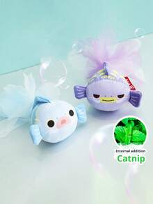 PETSIN 1 Piece Catnip Cat Toy, Simulation Small Fish, Crayfish Catnip Bell Toy, Tooth Grinding And Tooth Cleaning, Self-Entertainment And Leisure Toy, Pet Supplies - Multicolor - View 3