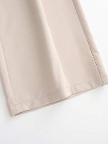 Franclia Fashionable And Casual Commuting All-Match With Belt Spring And Autumn Khaki Women's Tailored Pants Women's Trousers Pants For Women Women's Wide Leg Pants Apricot Pants Chic Pants For Women Autumn Bottoms Women's Business Casual Clothing Autumn Beautiful Suit Coat Female Suit Business Casual Woman Office Outfits For Women Teacher Outfits For Women Fall Clothes For Women Fall Outfits For Women - Khaki - View 4