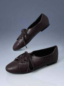 CUCCOO GRLICON Pantofi de balet cu vârf rotund și sclipici pentru femei, fără slip-on casual, versatili, potriviți pentru exterior, rochii, confortabili, potriviți pentru Crăciun, Halloween - cafea maro - Vizualizare 5