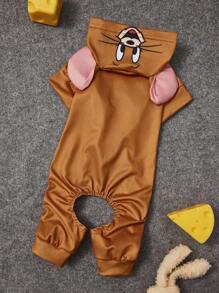 TOM & JERRY X SHEIN 1pc Cartoon Character Cosplay Pet Jumpsuit, Loungewear, Pajamas, Cat/Dog Clothes, Size XXS-XXXXL, Extra Small, Extra Large, Cosplay