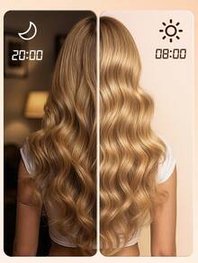 JMMO HAIR One-Touch Instant Hair Curler, Electric Automatic Curling Iron, 32mm Large Wave Curls, 4 Adjustable Temperatures, Fast Heating & 2-Way Rotation, Auto Shut-Off, Anti-Scald, Curly Hair For Hair Styling Graduation Birthday Holiday Graduation Birthday Holiday Holiday Summer Fall Autumn Women Makeup Cosmetic Wedding Party Beach Travel Camping Outdoors School Campus, Easy To Use-EU Plug