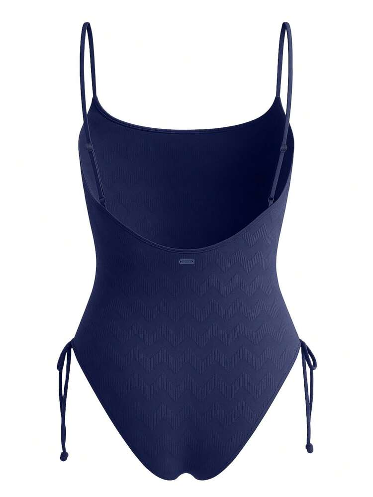 Roxy Current Coolness Women's One Piece Swimsuit Naval Academy - 藏蓝色 - 查看 5