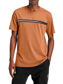 Ben Sherman Men's Chest Stripe T-Shirt - Orange - View 1