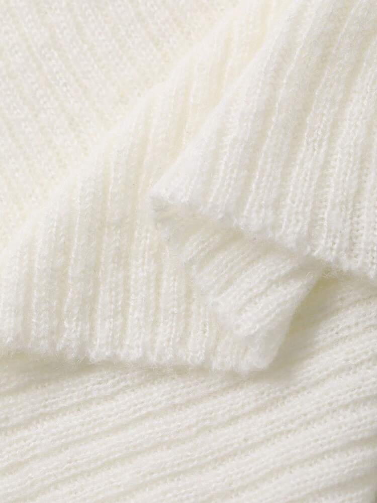 Open Shoulder Sweater Undershirt For Women, Elegant Off Shoulder High-Quality Knit Top, Long Sleeve, Autumn/Winter