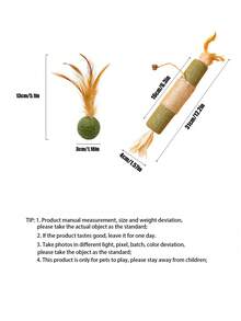 PETSIN 1 Juguete de hierba gatera para gatos, Golosinas para gatos, Hierba dental para gatos, Diversión para gatos, Juguetes resistentes a mordeduras para gatitos, Bolas giratorias de hierba gatera, Juguetes - Multicolor - Ver 17