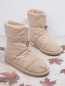 SHUZIA Drawstring Detail Ankle Boots - Khaki - View 6