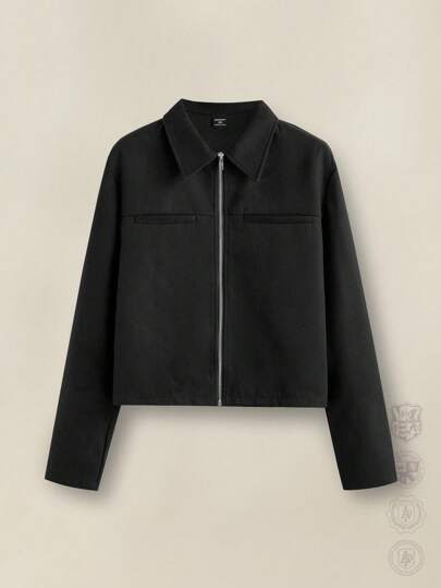 EASEVO 加大码男士修身休闲长袖外套，适合秋冬季穿着