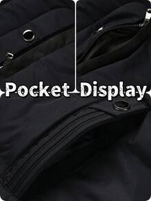 Manfinity Homme Men Solid Color Thermal Lined Full Zip Hooded Padded Coat, Winter Winter Men Puffer Men Winter Coats Winter Coats, For Fall