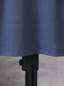 Vacaura 青少年男孩休闲运动圆领长袖针织T恤 - 藍色 - 查看 6