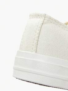 JNSQ 1 双时尚百搭多功能春夏休闲硫化儿童帆布鞋，重返校园小白运动鞋 - 米色 - 查看 8