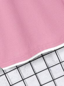 SHEIN Casual Loose Contrast Color Patchwork Long Sleeve Tween Boys T-Shirts Chic Outfits For Autumn/Winter Fall