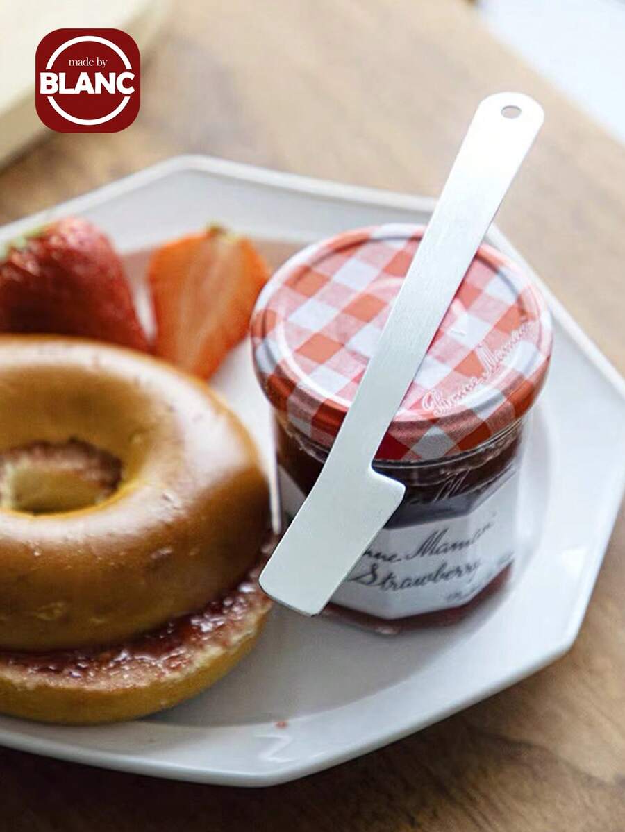 Madebyblanc Butter Cutting Knife, Jam Spreader, Juice Drink Stirring Stick, Canning Spoon, Bread Toast Jam Cream Cheese Spreader, Peanut Butter Spreader, Dishwasher Safe, Kitchen Dining Tools