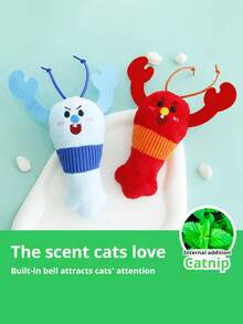 PETSIN 1 Piece Catnip Cat Toy, Simulation Small Fish, Crayfish Catnip Bell Toy, Tooth Grinding And Tooth Cleaning, Self-Entertainment And Leisure Toy, Pet Supplies - Multicolor - View 5