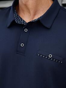 Manfinity CasualCool 大码男士夏季短袖休闲通勤 Polo 衫