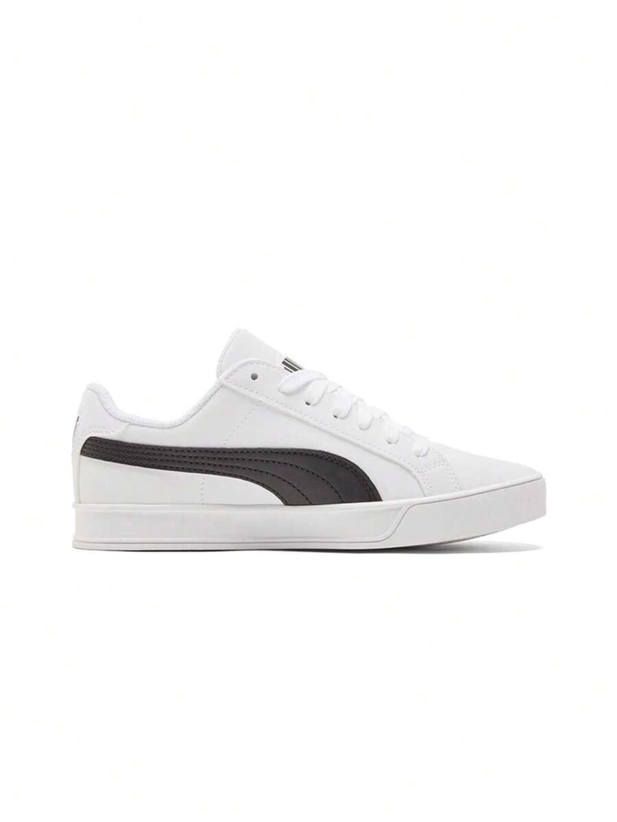 Puma Smash Vulc Unisex Casual Sneakers White Black 359622