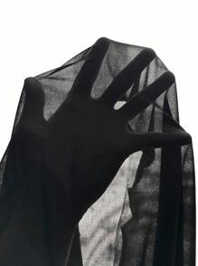 MUSERA Boho Low Rise Chiffon Maxi Skirt Vacation Summer Ibiza Fits Sands    Party Spring Summer Elegant Holiday - Black - View 6