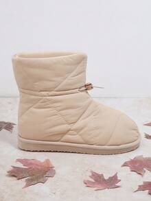 SHUZIA Drawstring Detail Ankle Boots - Khaki - View 3