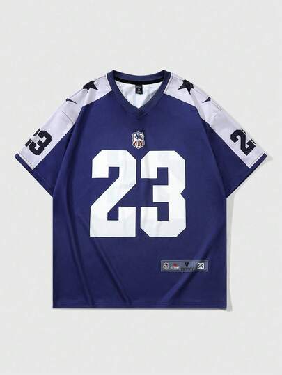 Street Life قميص رياضي بأكمام قصيرة مطبوع عليه شعار للمراهقين، مناسب للارتداء اليومي في الربيع والصيف