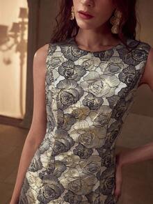 MOTF PREMIUM Vestido con cremallera y estampado floral