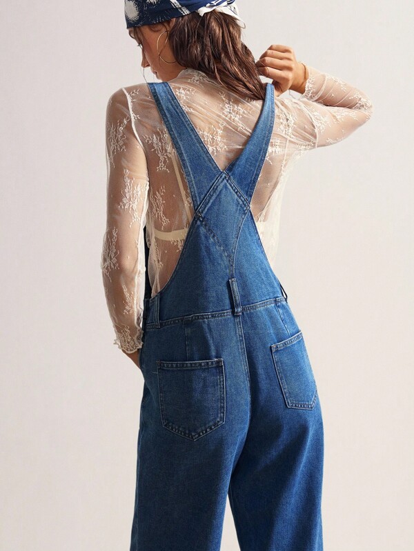 Bohemela Women's Casual Denim Bib Pants, Jumpsuit Denim Overalls Women Overalls Jean Overalls Denim Jumpsuits For Women Denim Overall Jumpsuits Fall Clothes For Women Western Wear Women Boho Women Clothing Denim Outfit Women Denim Outfit Women