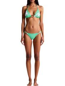 OG Roxy Women's Tiki Tri Bikini Top Zephyr Green - Green - View 3