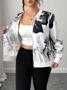 Elenzga Halloween Plus Size Jackets Fall Winter Cloth For Women Autumn - Black and White - View 7