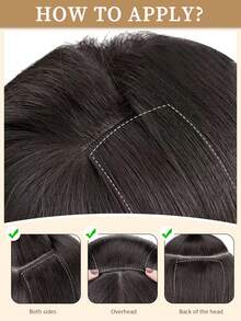 8PCS With 16 Clips Straight Clip In Hair Extensions 100% Real Human Hair Color P4/27# Medium Brown Highlights Honey Blonde 12-18 Inch Double Weft Invisible Clip Hair Extensions Remy Natural Human Hair For Women Girl Daily Full Head Use - SP4/27 - View 5