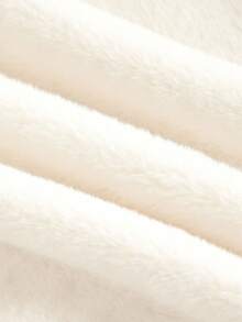 SHEIN MOD Women's Elegant Solid Color Faux Fur Coat, Autumn/Winter,Halloween Clothes,Winter Clothes For Women,Concert Outfits For Women,Fairycore,Winter Clothes Women