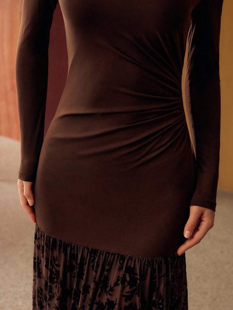 WOMEN'S AUTUMN/WINTER ELASTIC MERMAID HEM DRESS