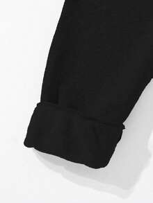 Casual Loose Fit Graphic Print Pocket Design Sweatpants For Teenage Boys, Suitable For Daily Casual, Commuting And Sports Wear Fall Winter