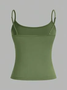 SHEIN EZwear 3入組女士短款背心，性感貼身夏季背心 - 彩色 - 查看 5