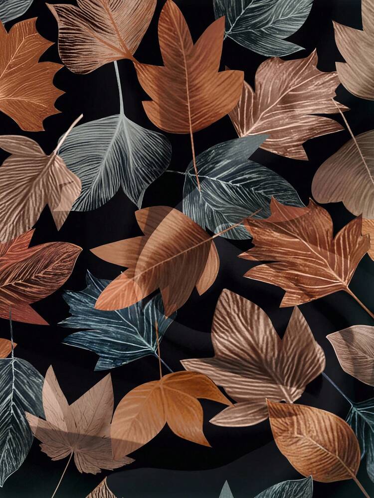 Women's Casual Leaf Print Cap Sleeve Shirt, Suitable For Summer Women Blouses Summer Fall Tops Women Leaf Print Blouse Brown Blouse Casual Blouse Chic Blouses For Women