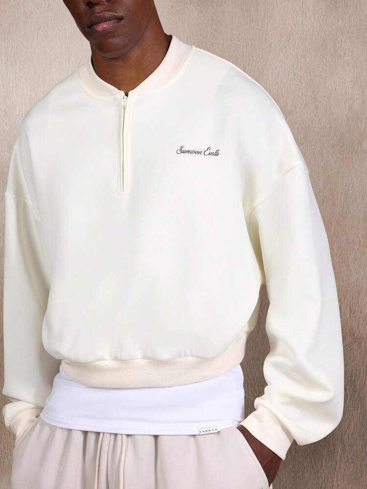 Bluza z krótkim zamkiem błyskawicznym i ściągaczem