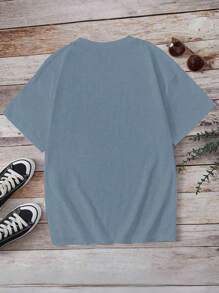 INAWLY Christian Comfortable Colored Shirts, Blue Floral Bowknot Bible Verse Shirts, Fashionable Christian Gift For Mom, Suitable Church Tops For Women - Blue - View 2