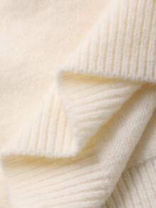 DAZY Suéter de punto jacquard de cuello redondo, estilo suelto y retro, suave para otoño, invierno, Navidad y Año Nuevo - Beis - Ver 9