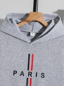 SHEIN 2pcs/Set Teen Boys Casual Comfortable Versatile Hoodie And Sweatpants Set