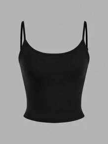 SHEIN EZwear 4女士束身短款休閒背心，夏季適用 - 彩色 - 查看 11